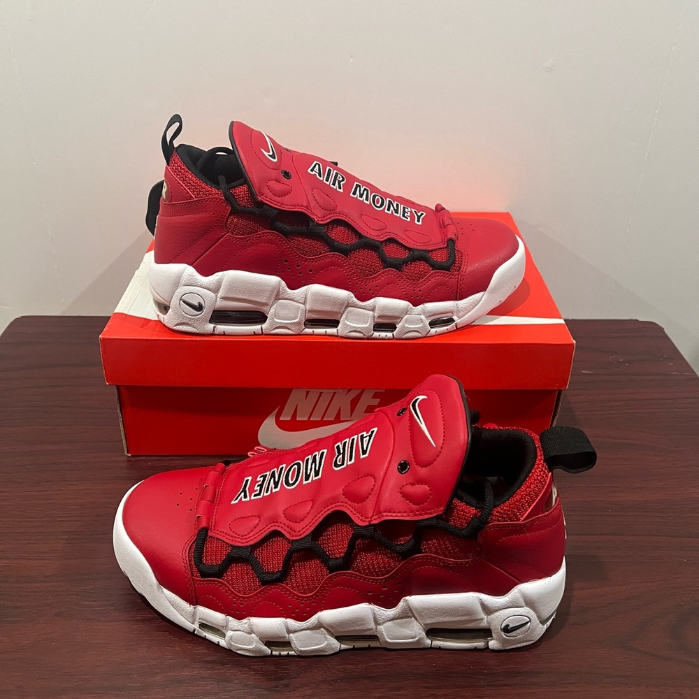Nike, Air More Money, AJ2998 600, Red, White & Black - Picture 2 of 13